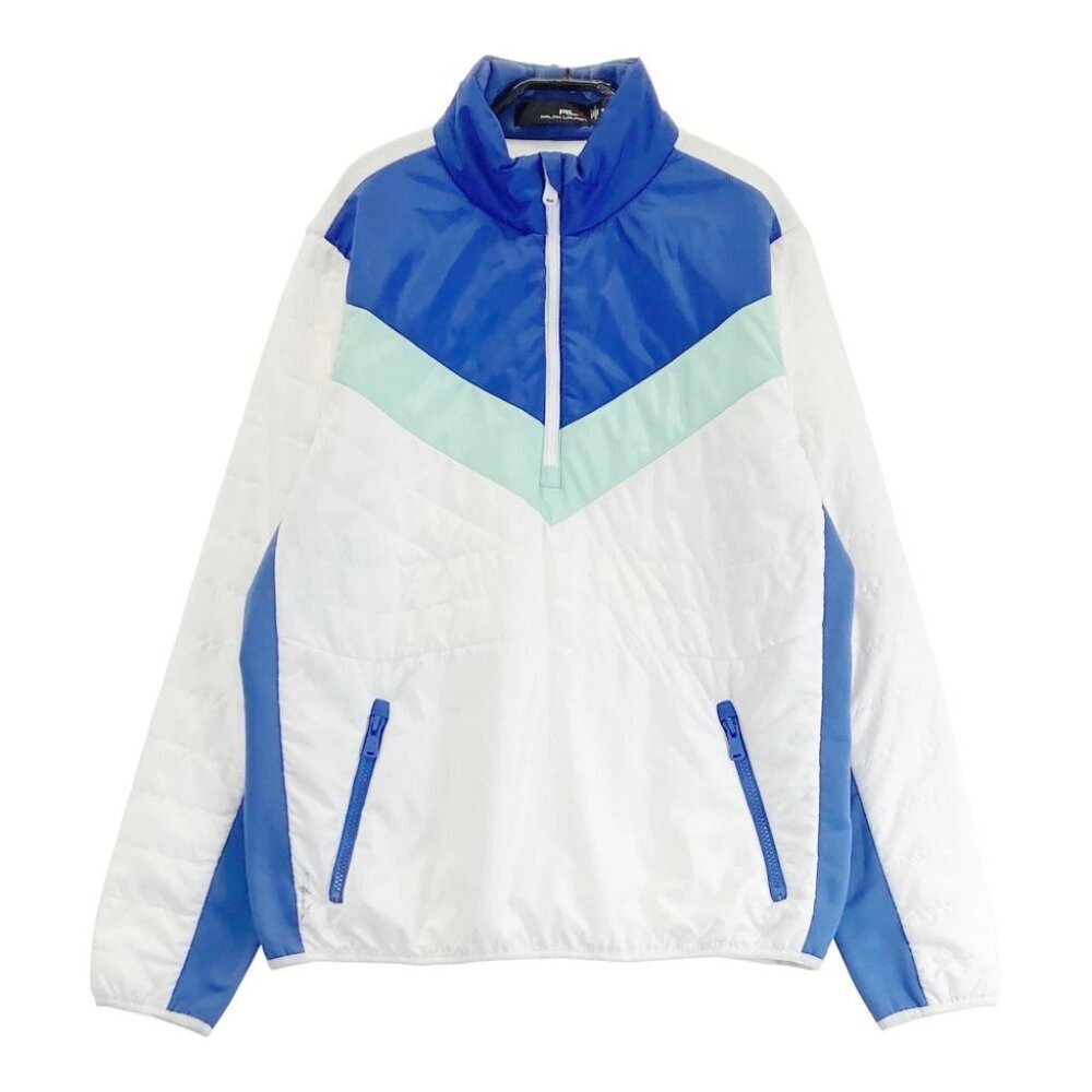 NWT RLX Ralph Lauren Women's Quilted 1/4 Zip Hybrid ColorBlock Jacket Small S